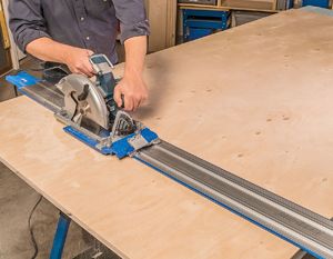 Безопасный раскрой крупногабаритных листовых материалов в одиночку