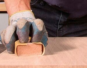 Шлифование и подготовка фанеры под прозрачную отделку