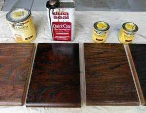 Сравнение долговечности масляных и спиртовых морилок на твёрдых породах древесины