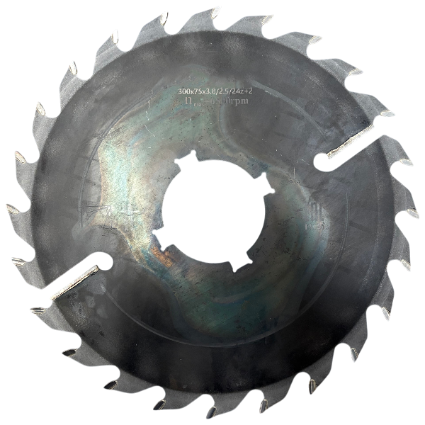 ROKOT Пила дисковая 300*75*2,2/3,5/24z+2 WZ (шпон. паз 13,5*7 - 4 шт. под 90 гр.)