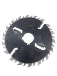 Дисковая пила 250х50х3.5/2.5/(18z+18)+4 (2 шт. 10,0х5,0 под 90 град.) WOODCRAFT для станка УПТ-250C Краос