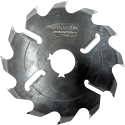 WOLVERINE Пила дисковая 350*75*2,8/4,2/12z+4 WZ (шпон. паз 13,5*7,5 - 4 шт. под 105 гр.)