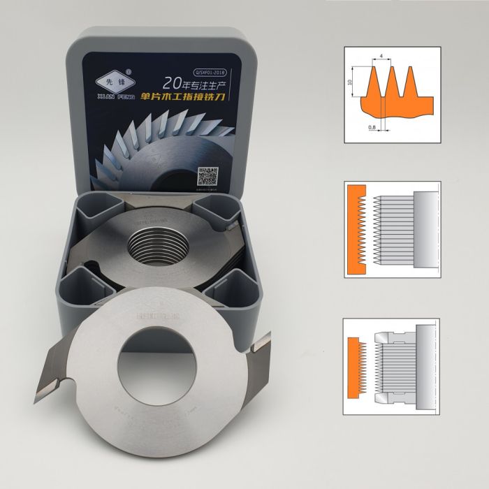 Насадная фреза веерная для шипового сращивания древесины XIAN FENG 160x50x4x2T grey