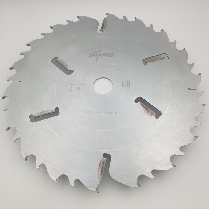 Пильный диск для многопильных станков 500x50x4.8/3.2x24+6 WZ RED SAMURAI