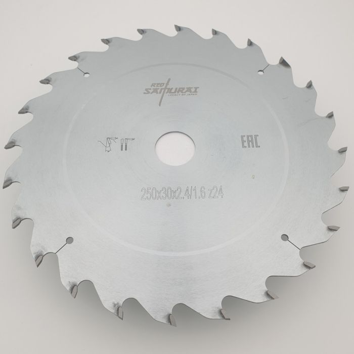 Пильный диск для продольного пиления 250x30x2.4/1.6x24 WZ RED SAMURAI