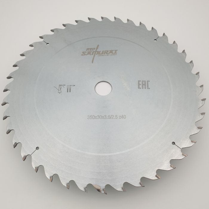 Пильный диск для продольного пиления 350x30x3.6/2.5x40 WZ RED SAMURAI