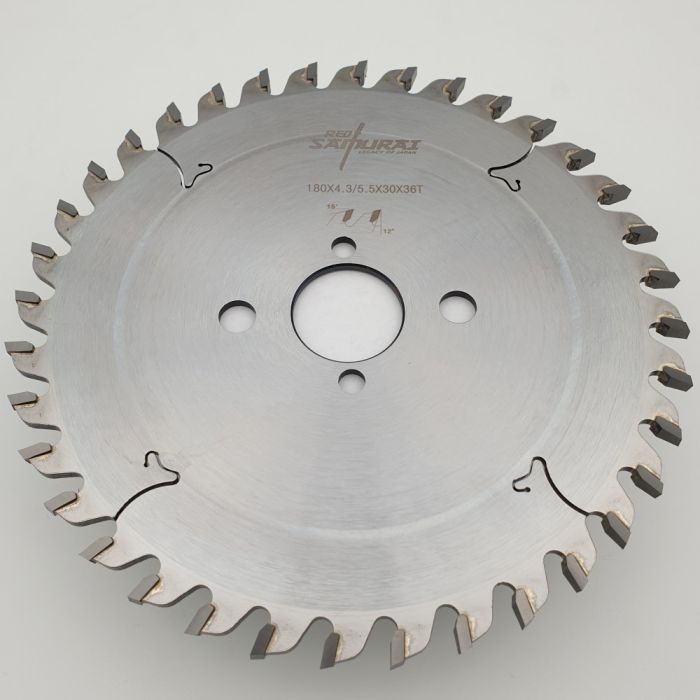 Пильный диск для раскроечных центров подрезной 180x4.3-5.5/3.2x30 Z36 RED SAMURAI