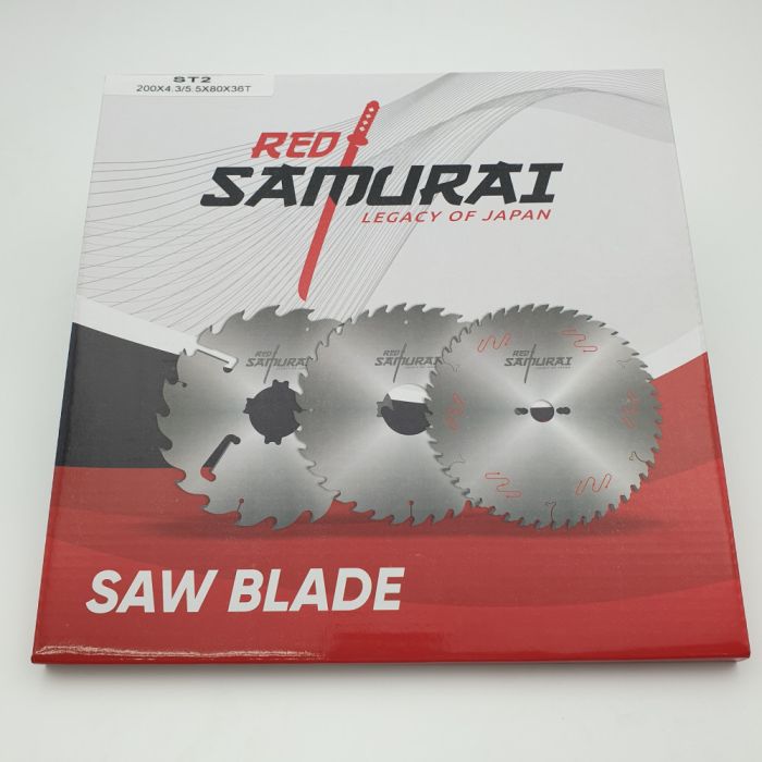 Пильный диск для раскроечных центров подрезной 200x4.3-5.5/3.2x80 Z36 RED SAMURAI