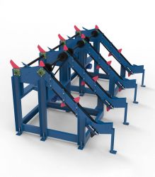 Разделитель бревен и поштучная выдача бревен