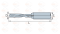 Сверло глухое для присадочного станка 15x57x10 LH NORMAL левое HEFN